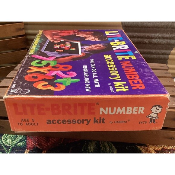 Lite Brite Numbers Accessory Kit + Alphabet & Peg Refill Sets Light Bright 1968 - Picture 13 of 16